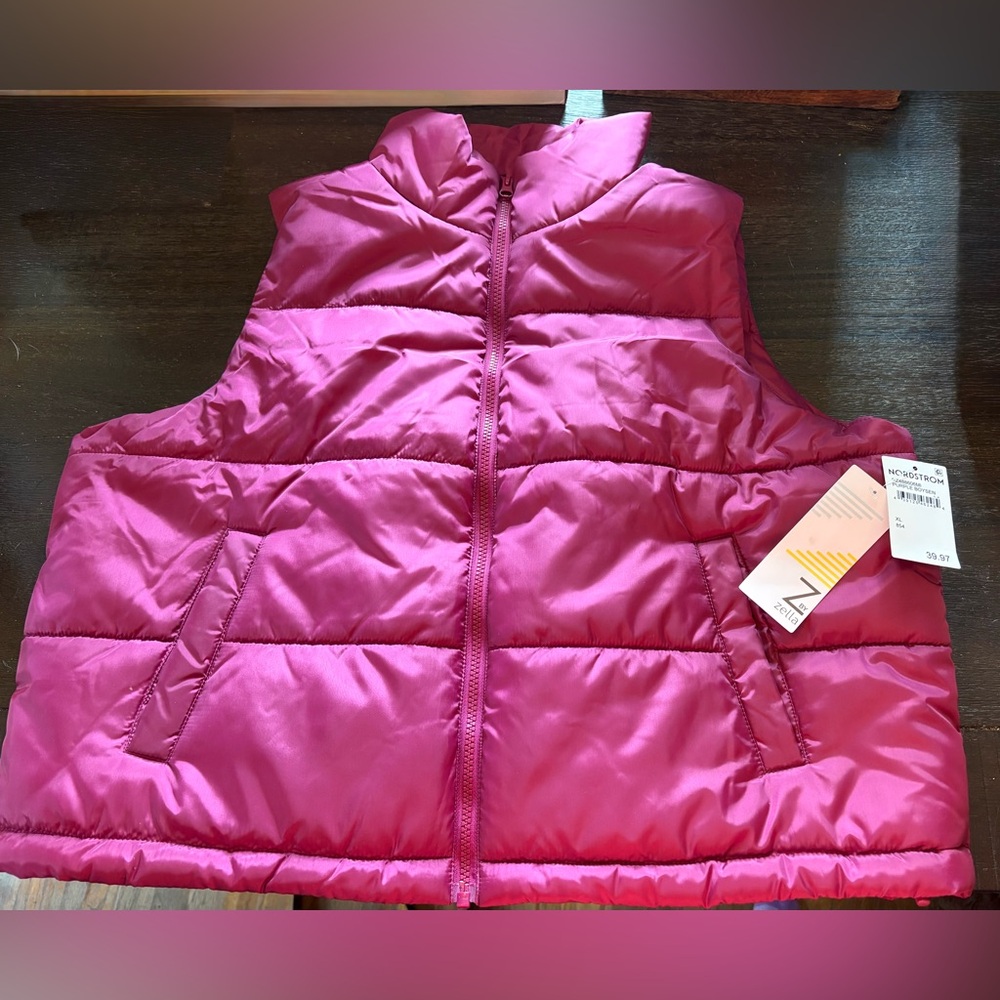 Brand new with tags XL Zella vest purple fushia dark pink